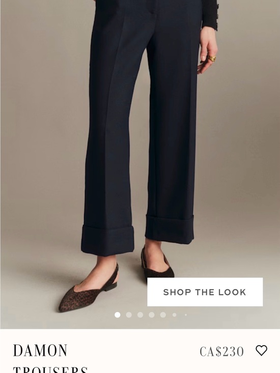 Sezane Pants - Sezane Damon Trousers — Navy EU 38
